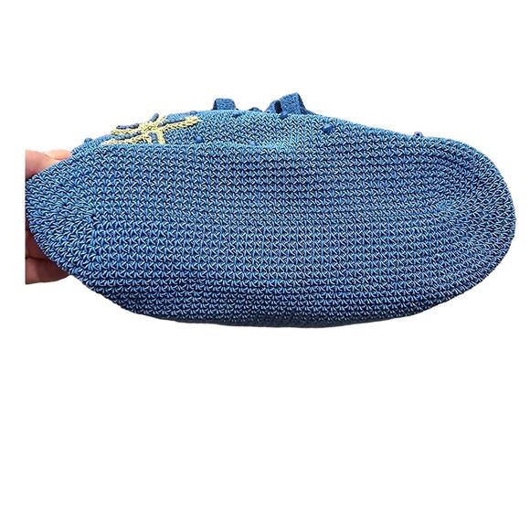 EA Etienne Aigner Nylon Beaded Starfish Design Purse - Picture 6 of 12